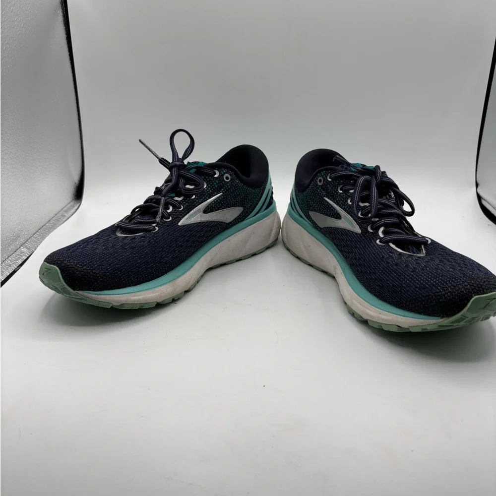 Brooks Ghost 11 Navy Teal Running Shoes Women’s 8.5
